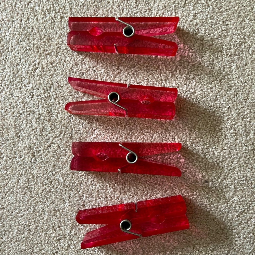 Jumbo clothes pins decor